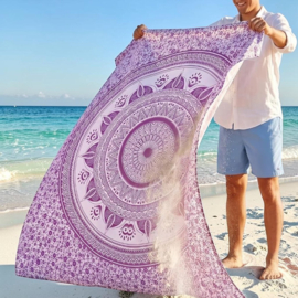 XL Strandlaken - Mandala - Roze