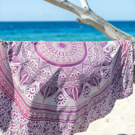 XL Strandlaken - Mandala - Roze