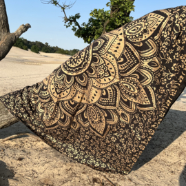 XXL Strandlaken - Lotus - Zwart/goud