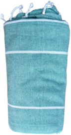 XXL Strandlakens blauw wit gestreept