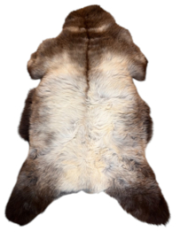 Schapenvacht Taupe grijs bruin 