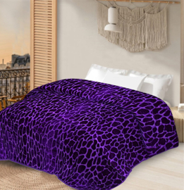 Velvet sprei deluxe - Paars