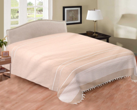 Familie strandlaken 210x235 beige - sprei