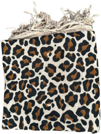 Strandlaken Leopard panter XXL