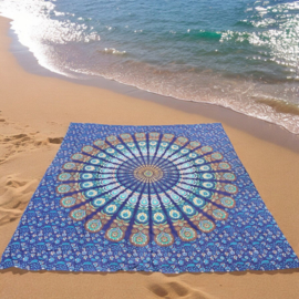 XL Strandlaken - Mandala - Blauw