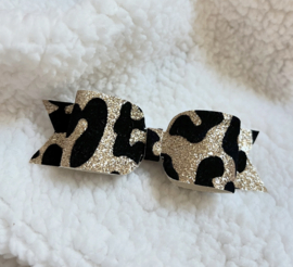 Strikje glitter panter