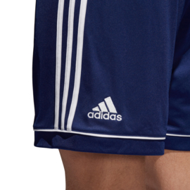 Blauwe voetbalbroek Adidas met witte strepen Squad​