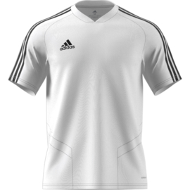 Adidas Tiro 19 junior training jersey wit shirt korte mouw