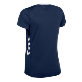 Blauw Hummel Valencia T shirt met korte mouwen voor dames