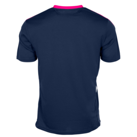 Blauw Hummel Valencia shirt met korte mouwen