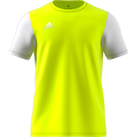 Junior geel Estro 19 Adidas shirt met korte mouwen