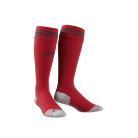 Rode Adidas sokken met zwarte ringen