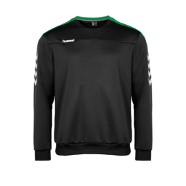 Zwarte Hummel Valencia sweater met groene tint