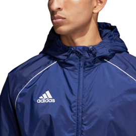 Blauwe regenjas Adidas Core 18 All weather Jack 