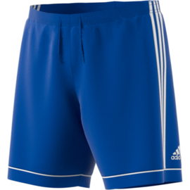 Blauwe voetbalbroek Adidas met witte strepen Squad​