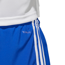 Blauwe korte broek Adidas witte strepen Condivo 18