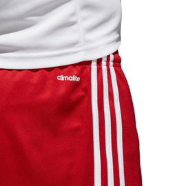 Rode voetbalbroek Adidas met witte strepen Squad​