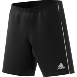 Zwarte voetbalshort Adidas Core 18 met steekzakken