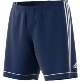 Blauwe voetbalbroek Adidas met witte strepen Squad​