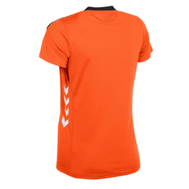 Oranje Hummel Valencia T shirt met korte mouwen voor dames