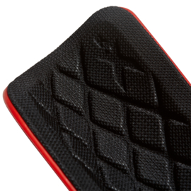 Adidas X Pro scheenbeschermers met sok rood - zwart