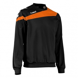 Hummel Elite sweater zwart met oranje bies