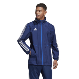 Blauwe All weather jas Adidas TIRO 19 junior