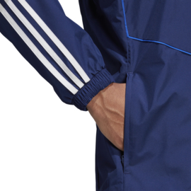 Blauwe All weather jas Adidas TIRO 19