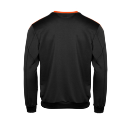 Zwarte Hummel Valencia sweater met oranje tint