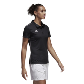 Dames polo zwart Adidas Core 18