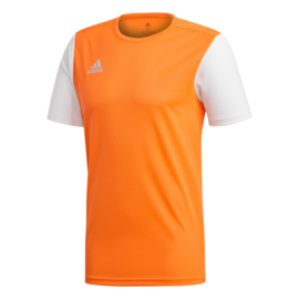 Junior oranje Estro 19 Adidas shirt met korte mouwen