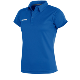 Blauwe sportieve dames polo van Hummel