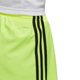 Gele korte broek Adidas zwarte strepen Condivo 18