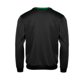 Zwarte Hummel Valencia sweater met groene tint