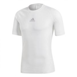 Wit Adidas thermoshirt met korte mouwen