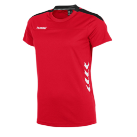 Rood Hummel Valencia T shirt met korte mouwen voor dames