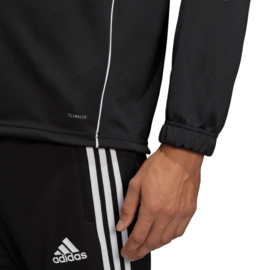 Zwarte Adidas trainingstop Core 18 met korte rits