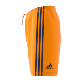 Oranje korte broek Adidas zwarte strepen Condivo 18