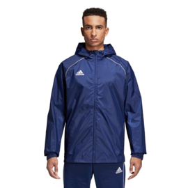 Blauwe regenjas Adidas Core 18 All weather Jack 