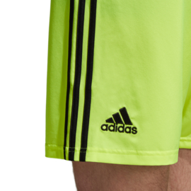 Gele korte broek Adidas zwarte strepen Condivo 18