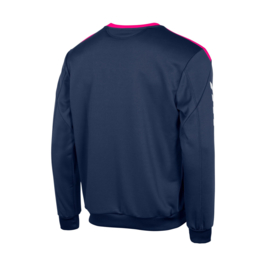 Blauwe Hummel Valencia sweater met roze tint