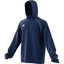 Blauwe junior regenjas Adidas Core 18