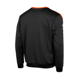 Zwarte Hummel Valencia sweater met oranje tint