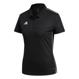 Dames polo zwart Adidas Core 18