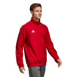 Adidas Core 18 trainingsjas rood