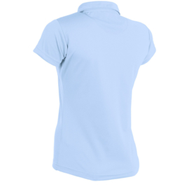 Lichtblauwe sportieve dames polo van Hummel
