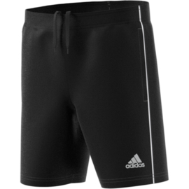 Zwarte korte sportbroek Adidas Core 18