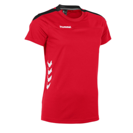 Rood Hummel Valencia T shirt met korte mouwen voor dames
