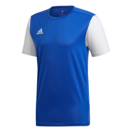 Junior blauw Estro 19 Adidas shirt met korte mouwen