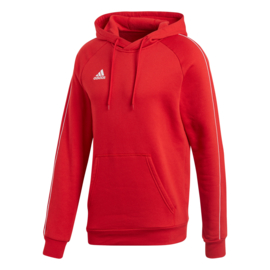 Rode Adidas hoody met capuchon Core 18